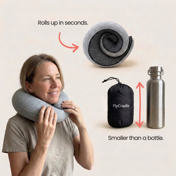 FlyCradle™ Travel Pillow