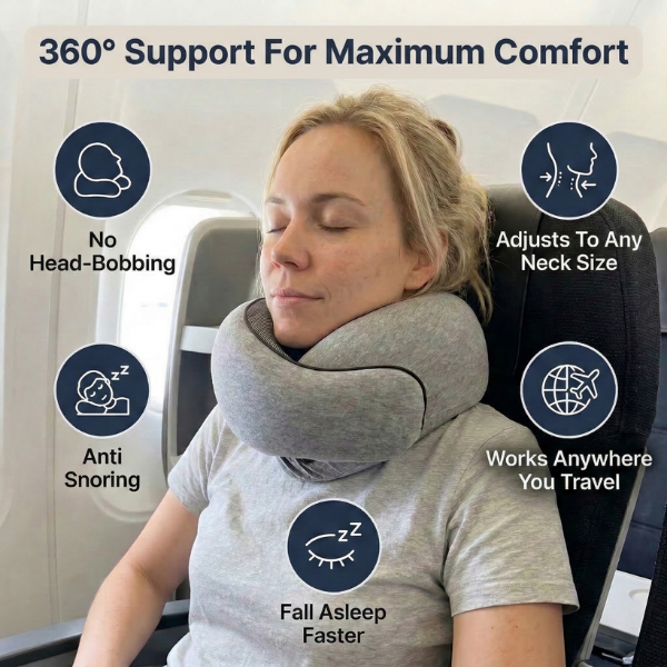 FlyCradle™ Travel Pillow