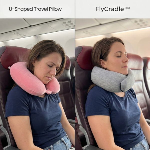 FlyCradle™ Travel Pillow
